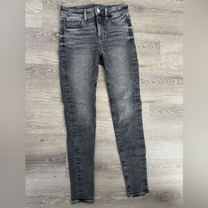 Black/Grey American Eagle skinny jeans size 2